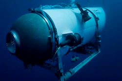 This undated image provided by OceanGate Expeditions in June 2021 shows the company's Titan submersible.