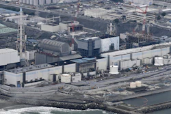 This photo shows the Fukushima Daiichi nuclear power plant in Okuma, Fukushima prefecture, northern Japan.