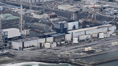 This photo shows the Fukushima Daiichi nuclear power plant in Okuma, Fukushima prefecture, northern Japan.