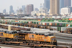 The Union Pacific LATC Intermodal Terminal, Los Angeles, April 2023.