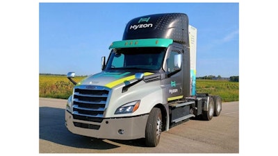 Hyzon's Class 8 200kW Fuel Cell Electric Truck.