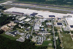 This undated file photo provided in 2005 by Naval Air Station Brunswick shows the now-closed military air base in Brunswick, Maine.