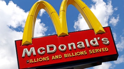 The sign outside a McDonald's restaurant is seen in Pittsburgh, June 25, 2019.