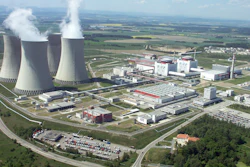 An aerial view of Czech Temelin nuclear plant in Temelin, South Bohemia, Czech Republic, Wednesday, May 29, 2002.
