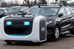 Stan, Stanley Robotics' outdoor autonomous valet parking robot, in service