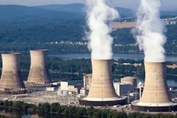 A nuclear power plant.