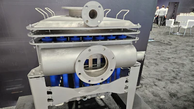 Heat and Control shows its Hydrocyclone Bundle, a part of the Cascade Water Recirculation solution, at PACK EXPO 2024 in Chicago.