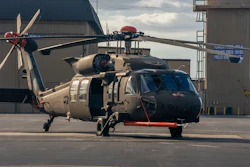 A Military Black Hawk helicopter.
