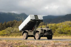 An Oshkosh Defense military vehicle.