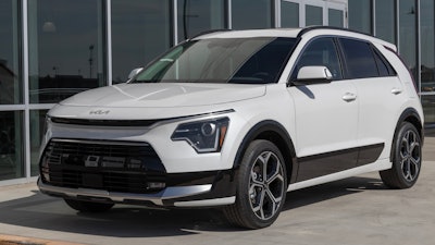 A 2023 Kia Niro EV, subject to the recall.