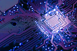 Graphic of a computer chip.
