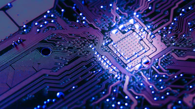 Graphic of a computer chip.