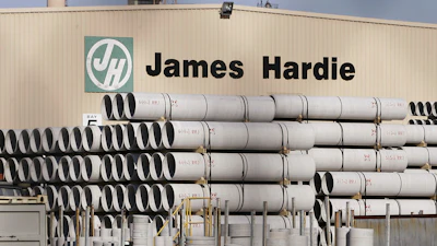 Australian building supplies company James Hardie site in western Sydney, Australia, Sept. 21, 2004.