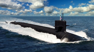 A U.S. Navy rendering of the Columbia-class submarine.