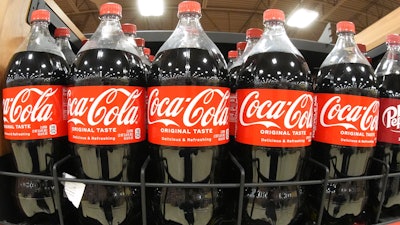 Coca Cola bottles at a market in Homestead, Pa., Feb. 24, 2025.