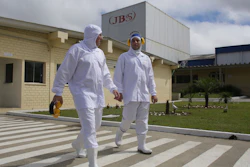 JBS employees at its plant in Lapa, Brazil, March 21, 2017.