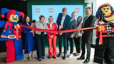 The Boston LEGO Hub ribbon cutting ceremony.