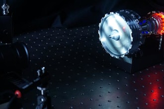 Photograph of the experiment in progress.