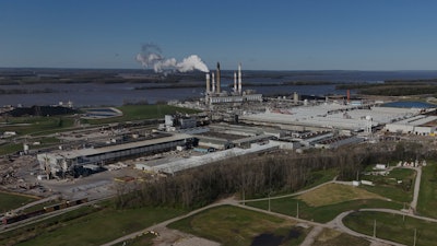 The Warrick Power Plant operates Tuesday, April 8, 2025, in Newburgh, Ind.