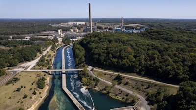 An aerial image of Consumer Energy's J.H. Campbell Generating Complex in Ottawa County, Mich., Sept. 21, 2024.