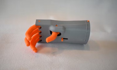 This 3D-printed model of a 16th-century hand prosthesis has working mechanisms.