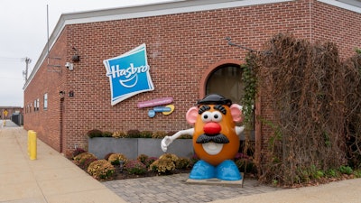 Hasbro headquarters in Pawtucket, Rhode Island, USA, on November 10, 2023.