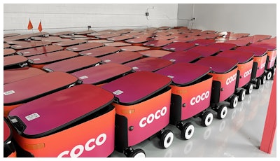Coco’s growing fleet of autonomous delivery vehicles.