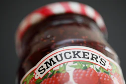 A jar of Smucker's preserves is displayed on Aug. 16, 2010 in Philadelphia.