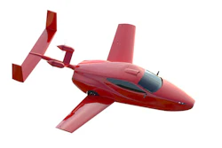 Samson Sky's flying car, the Switchblade.