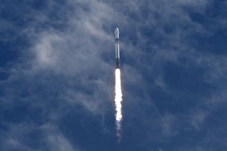 A SpaceX Falcon 9 rocket, carrying a Dragon capsule with a U.S.-Japanese-Russian crew of four, lifts off from Kennedy Space Center's Launch Pad 39-A in Cape Canaveral , Fla., on Friday, Aug. 1, 2025.