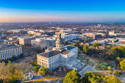 Aerial View of Downtown Columbia, South Carolina