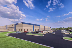 Rendering of Stellantis' 422,000-square-foot Mopar Parts Distribution Center in Forsyth, Georgia.