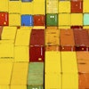 Cargo containers at a shipping terminal at the Port of Oakland, Aug. 6, 2025, Oakland, Calif.