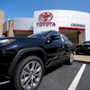 New Toyota vehicles are seen, Friday, Aug. 1, 2025, in Canton, Ga.