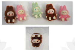 Knockoff Labubu toys, and a demonstration of one getting stuck in an airway.