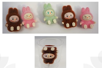 Knockoff Labubu toys, and a demonstration of one getting stuck in an airway.