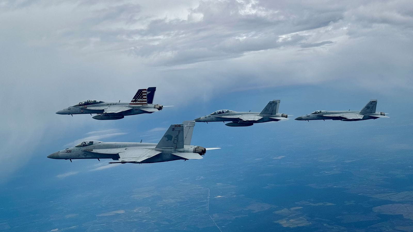 The U.S. Navy's F/A-18E/F Super Hornet.