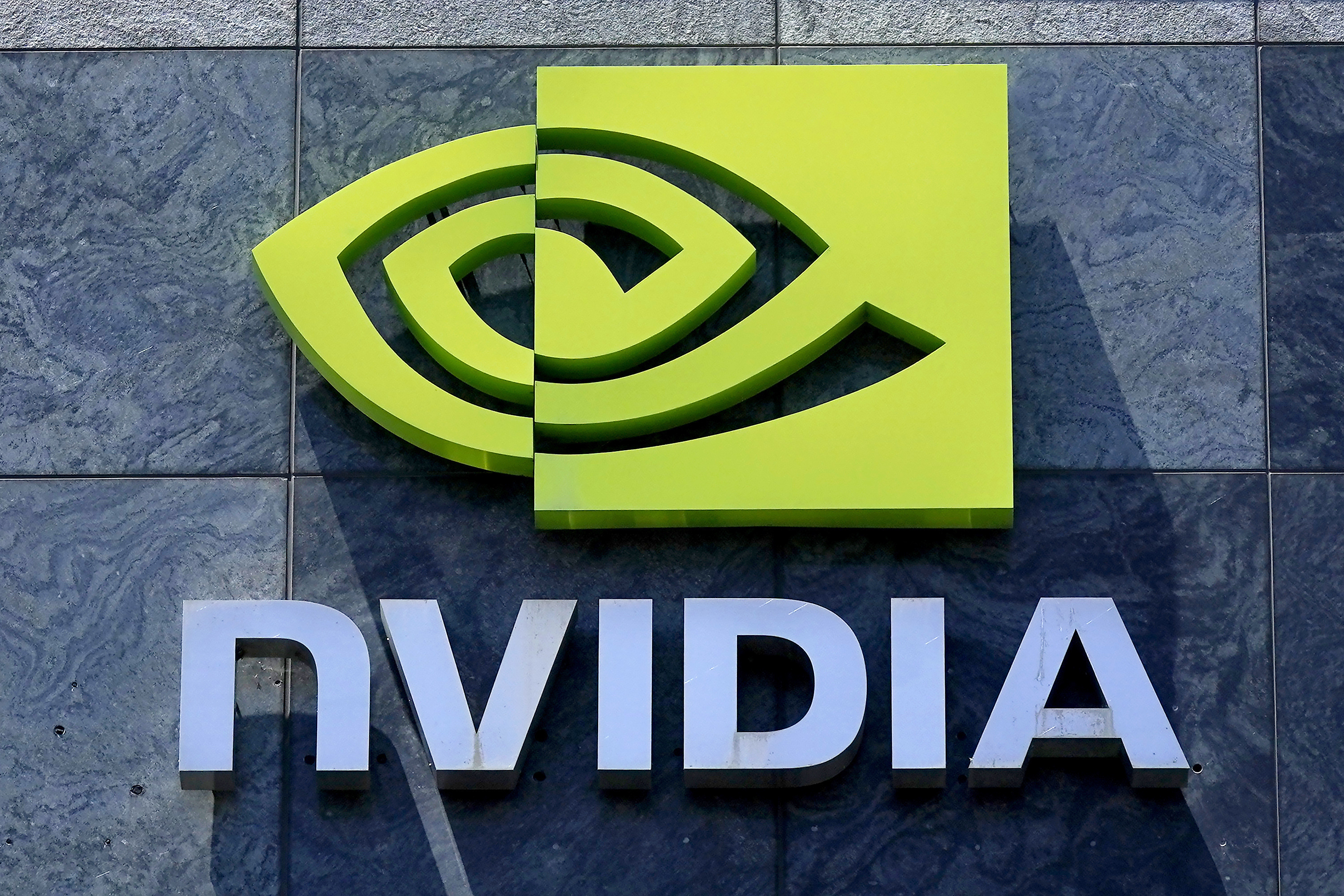 A sign for a Nvidia building is shown in Santa Clara, Calif., May 31, 2023.