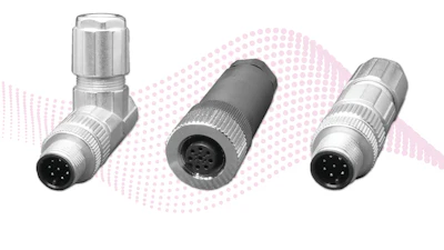 M12 field assembly plugs from Same Sky’s Interconnect Group are suitable for industrial and factory automation, robotics, and related environments requiring secure connections and IP67 protection.