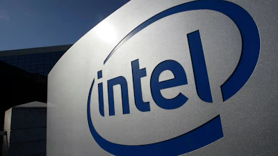 The Intel logo is displayed on the exterior of Intel headquarters in Santa Clara, Calif., Jan. 12, 2011.