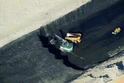 The Spring Creek coal mine is seen in an aerial photograph, taken May 28, 2013, near Decker, Mont.