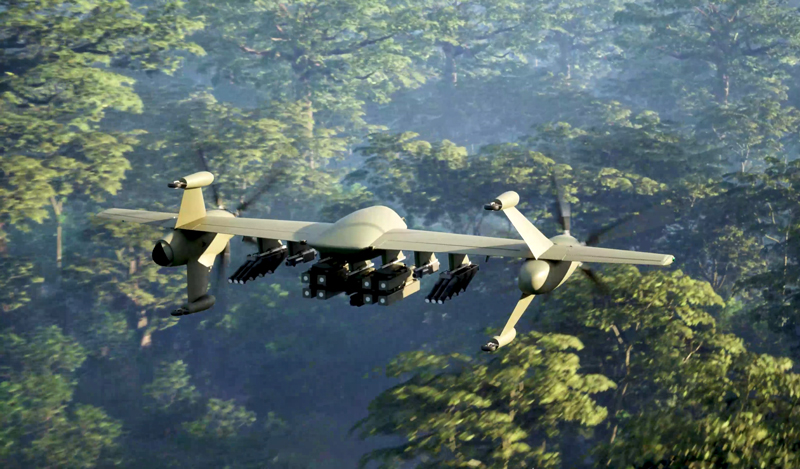 The Nomad VTOL rendering.