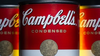 Cans of Campbell's soup are seen in Washington on Jan. 8, 2014.