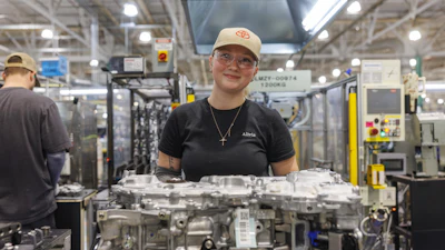 Alivia Luikart, a team member at Toyota West Virginia.