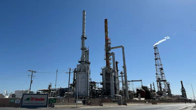 The HF Sinclair Navajo Refinery stands in Artesia, New Mexico, May 21, 2025.