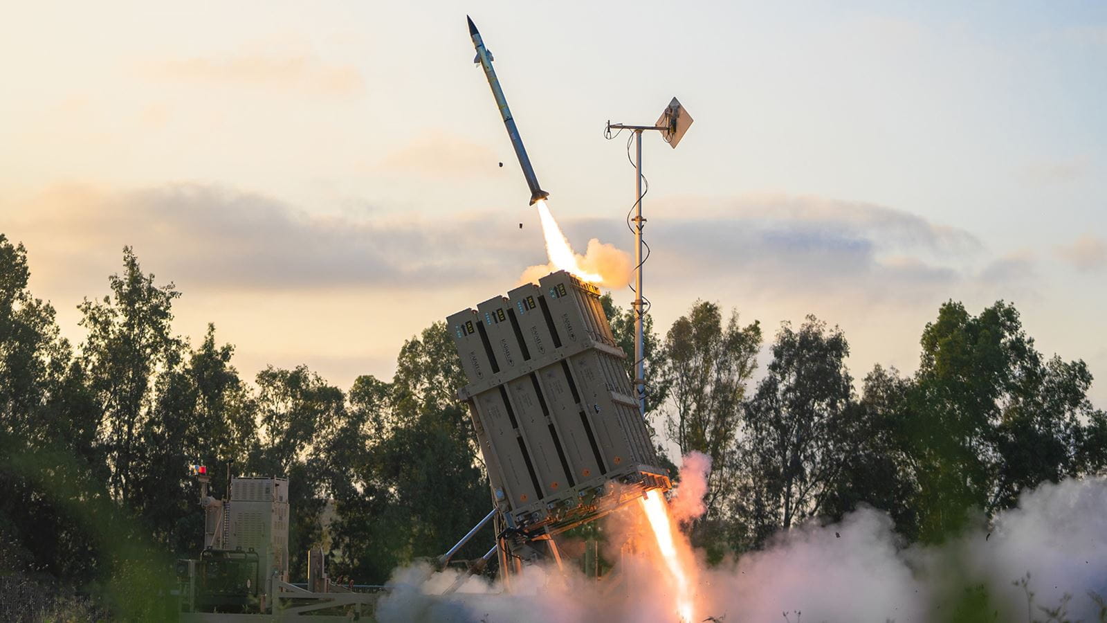 Tamir surface-to-air missiles.