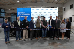 Ribbon-cutting ceremony for Tate's facility.