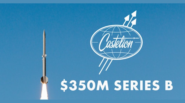 Castelion's $350M funding round graphic.