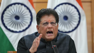 Indian Minister of Commerce and Industry Piyush Goyal discusses the India-U.S. tariffs in New Delhi, Feb. 3, 2026.