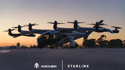 Archer’s Midnight aircraft at its facilities in Hawthorne, CA.